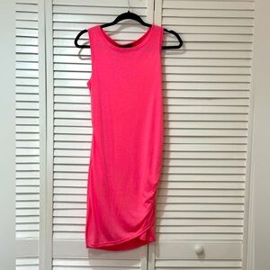 Pink, sleeveless dress